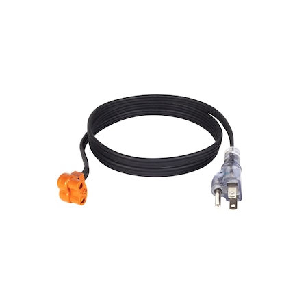 Zerostart Lit Plug Version Of 3600006 Replacement Cord, 120V, Right Angled, Peanut Shaped Heater Terminal 3600116